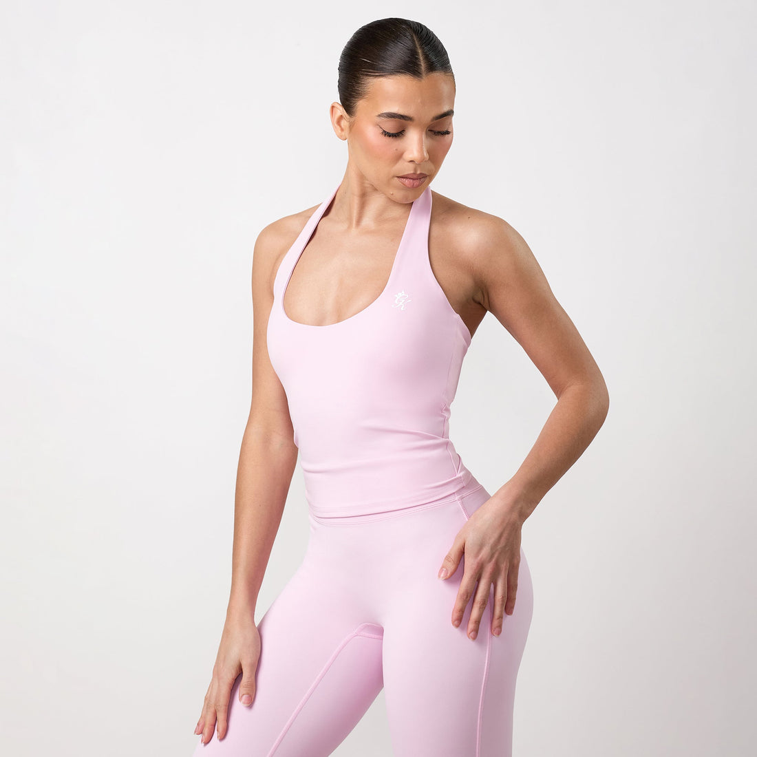 Gym King 365 Halter Neck Tank - Soft Pink