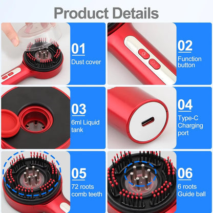 Hair Oil Applicator Comb with Scalp Massager – Anti Hair Fall Oil Dispenser Comb