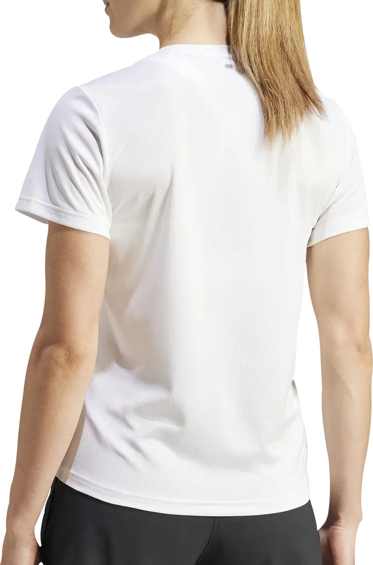 adidas Run It Short Sleeve Womens Running Top - White
