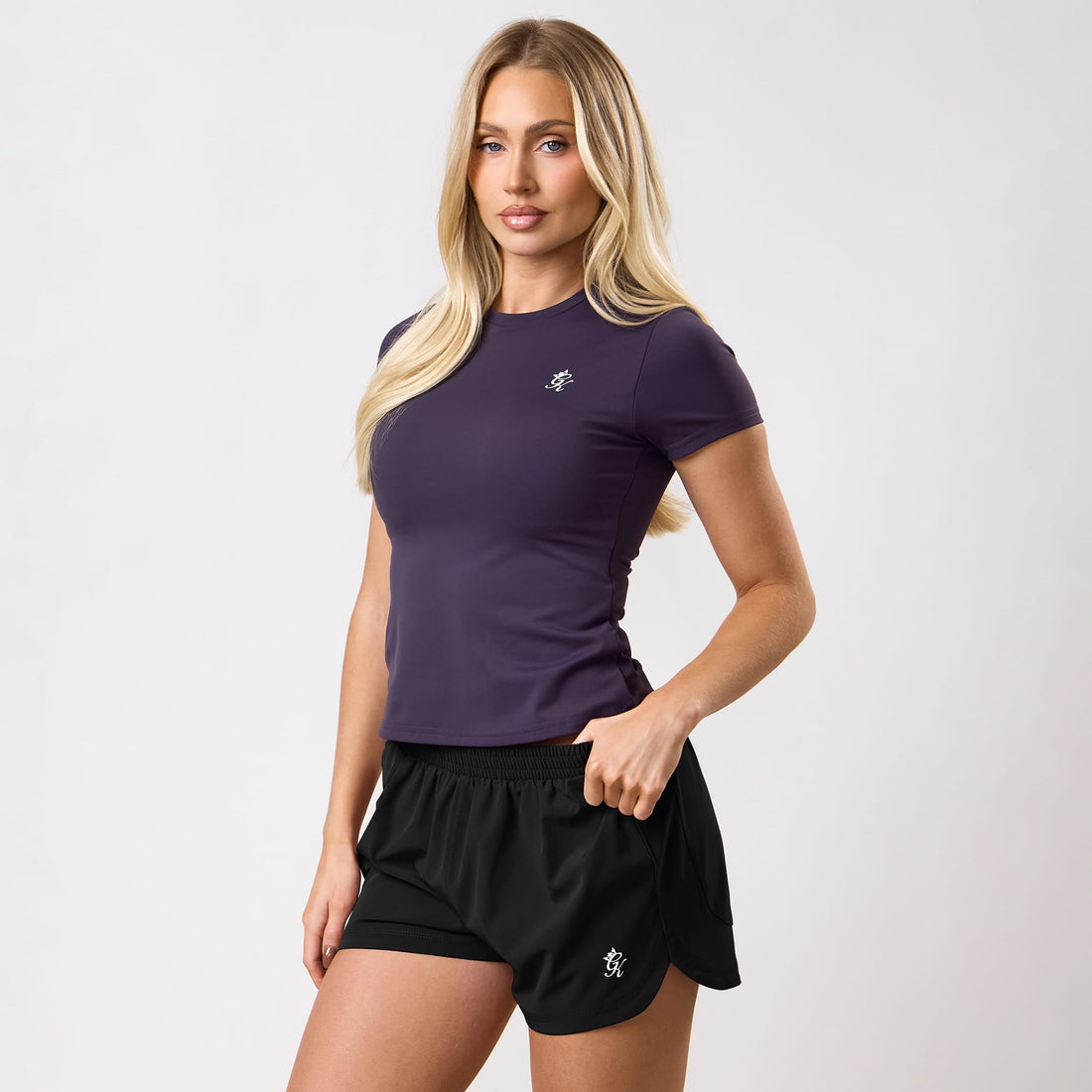 Gym King 365 Built-In Bra T-Shirt - Aubergine