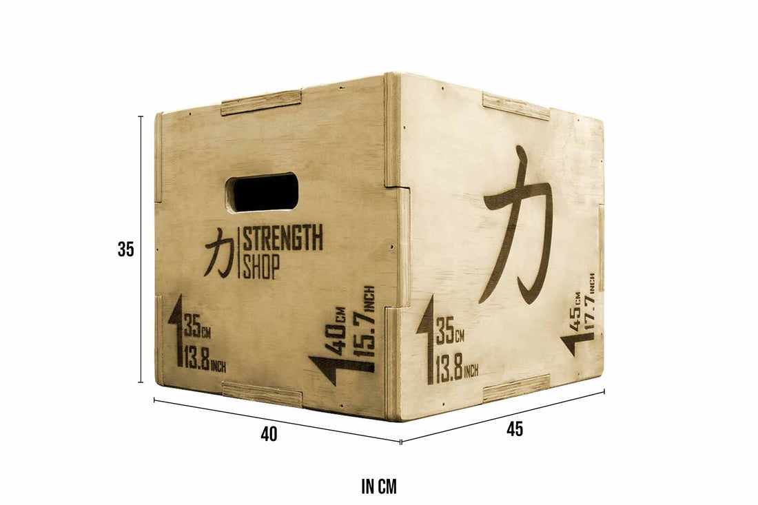 Wooden Plyo Box - 45cm x 40cm x 35cm