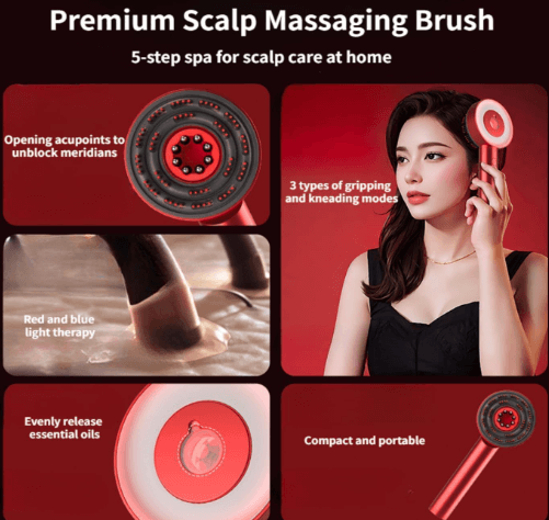 Hair Oil Applicator Comb with Scalp Massager – Anti Hair Fall Oil Dispenser Comb