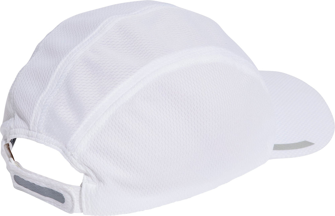adidas AeroReady 4 Panel Mesh Running Cap - White