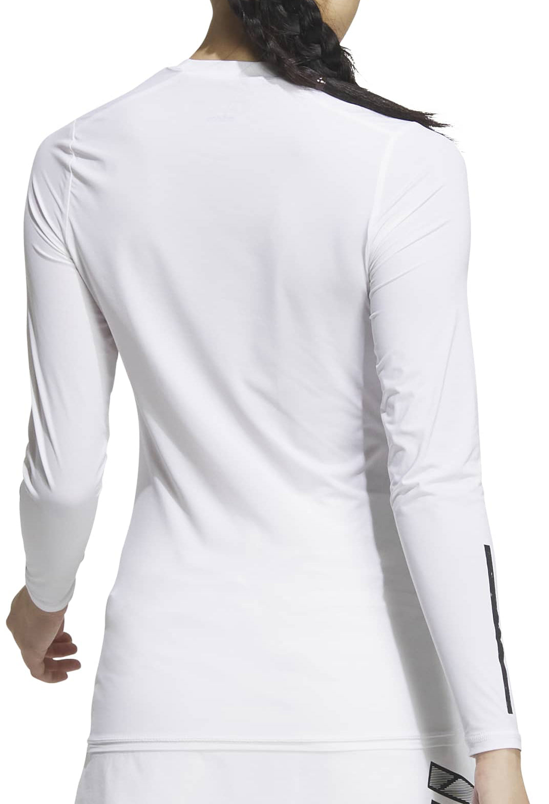adidas AeroReady Base Layer Long Sleeve Womens Golf Top - White