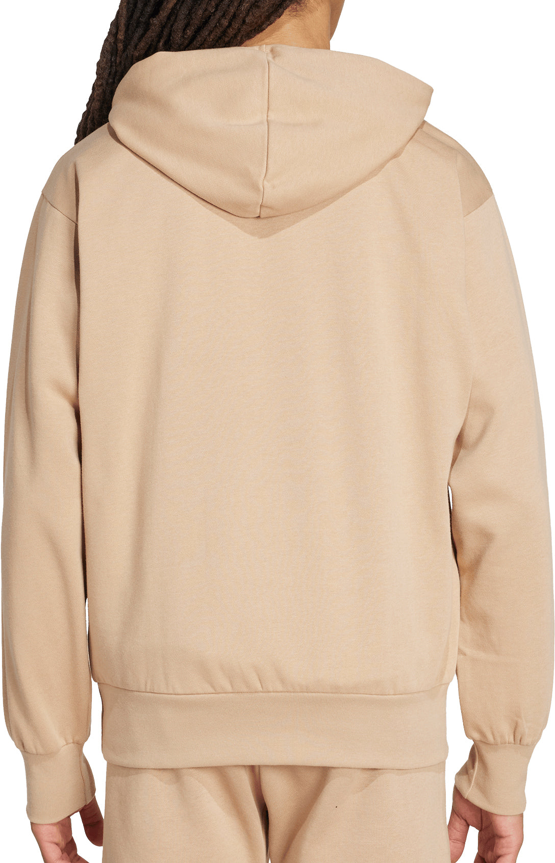 adidas Essentials FeelCozy Mens Fleece Hoody - Brown