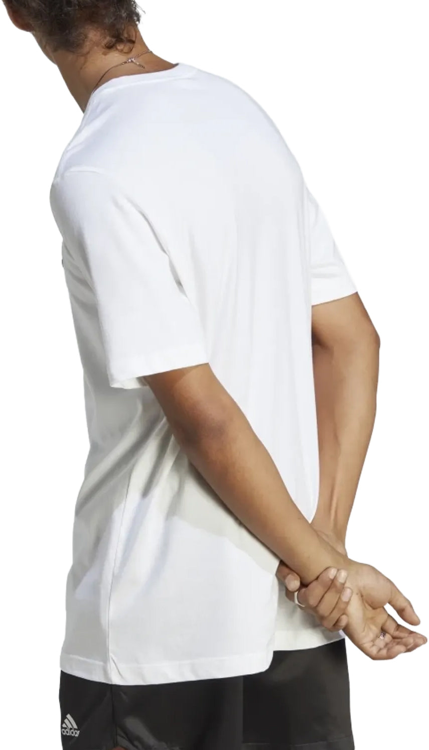 adidas Essentials Single Jersey Short Sleeve Mens Training Top - White