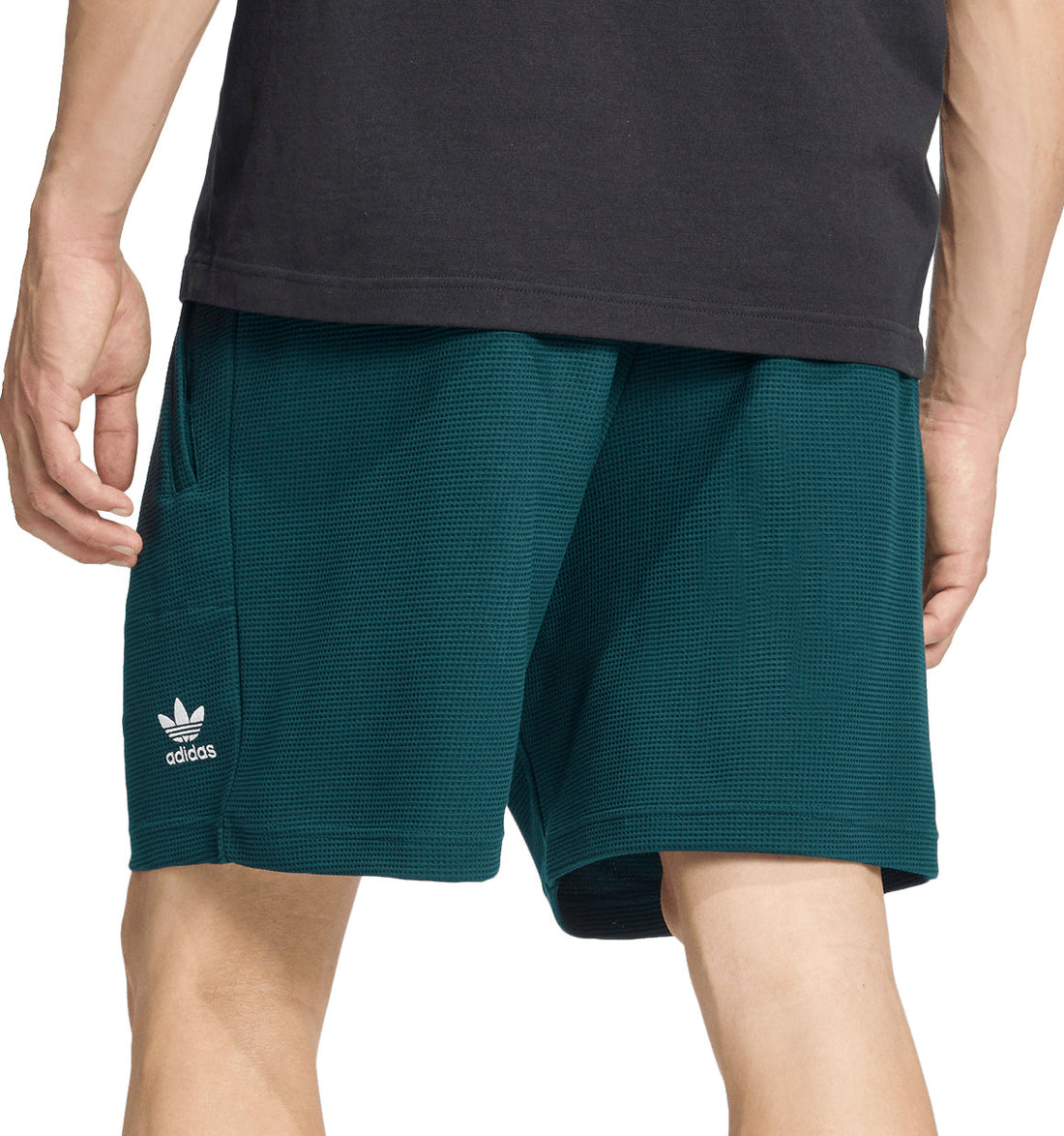 adidas Essentials Trefoil Waffle Mens Shorts - Green