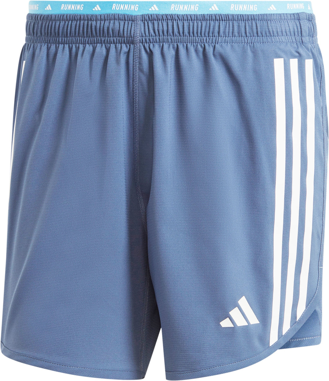 adidas Own The Run 3 Stripes 5 Inch Mens Running Shorts - Blue