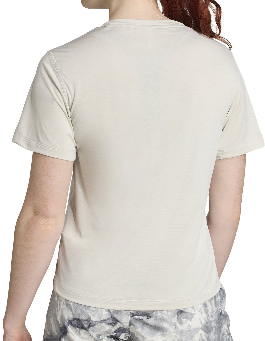 adidas Own The Run Melange Short Sleeve Womens Running Top - Grey