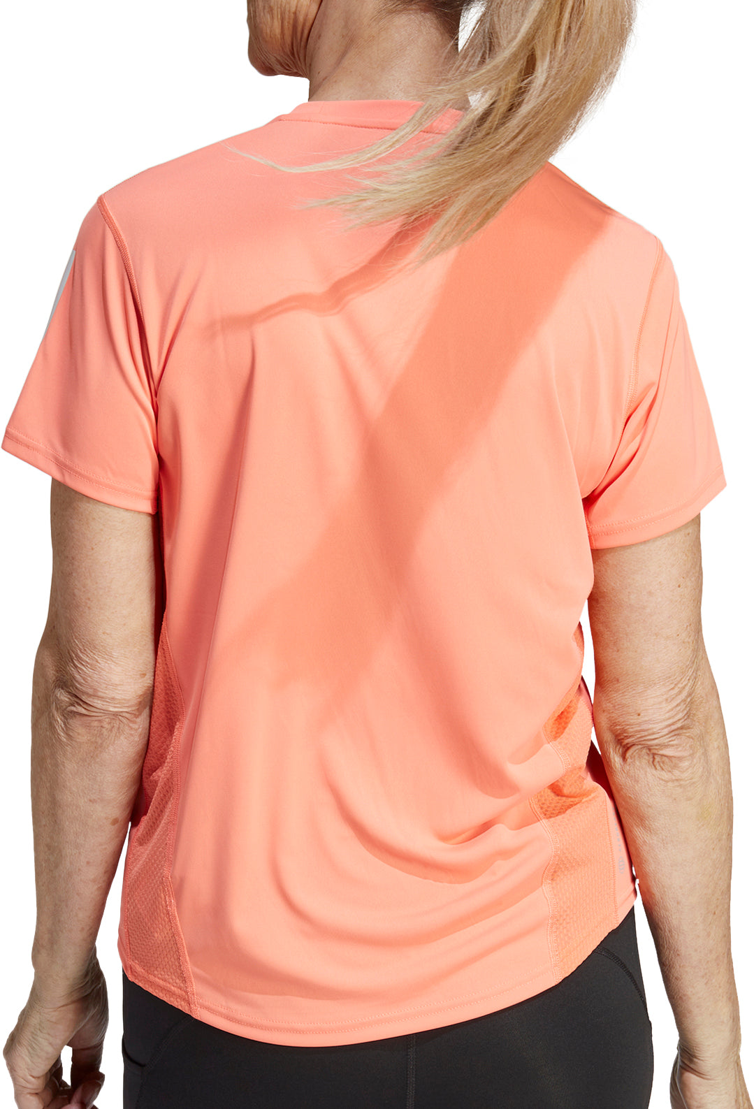adidas Own The Run Short Sleeve Womens Running Top - Orange