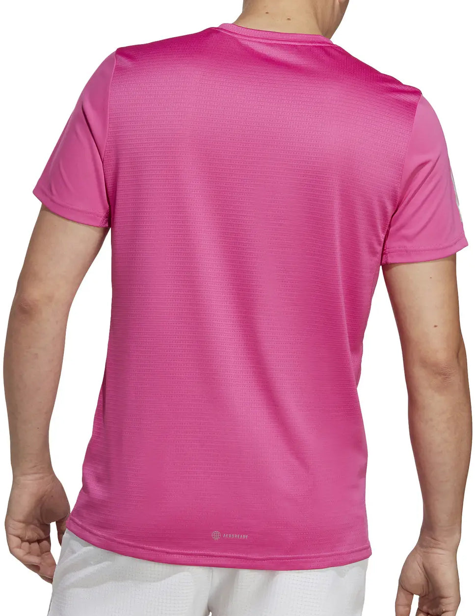 adidas Own The Run Short Sleeve Mens Running Top - Pink
