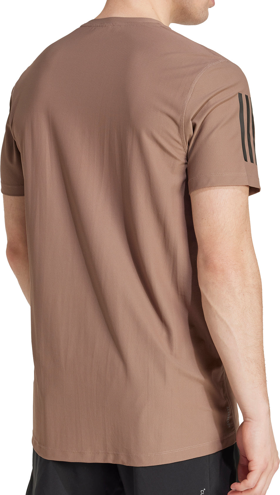 adidas Own The Run Short Sleeve Mens Running Top - Brown
