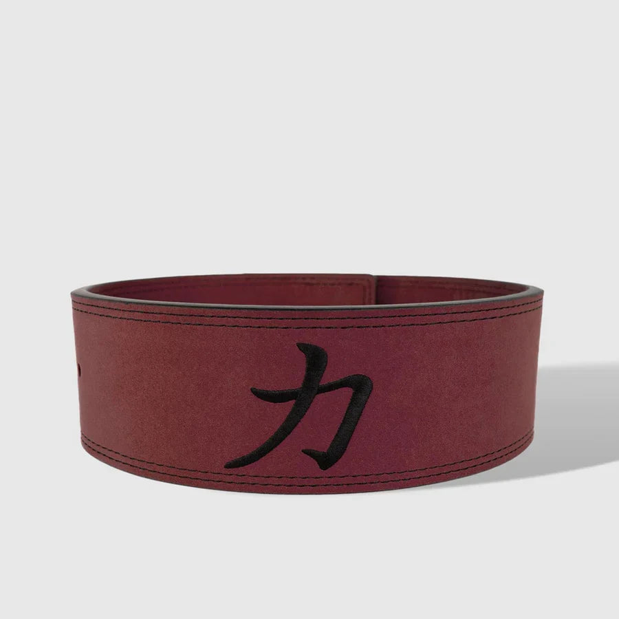 10mm Lever Belt - Wine Red - IPF Approved