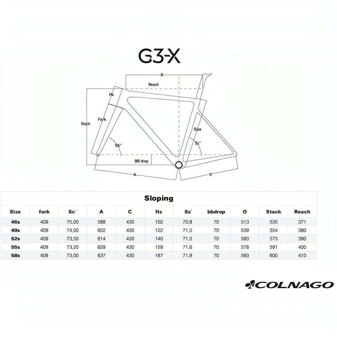 Colnago G3X Shimano GRX 1x Carbon Gravel Bike 2023 - Black