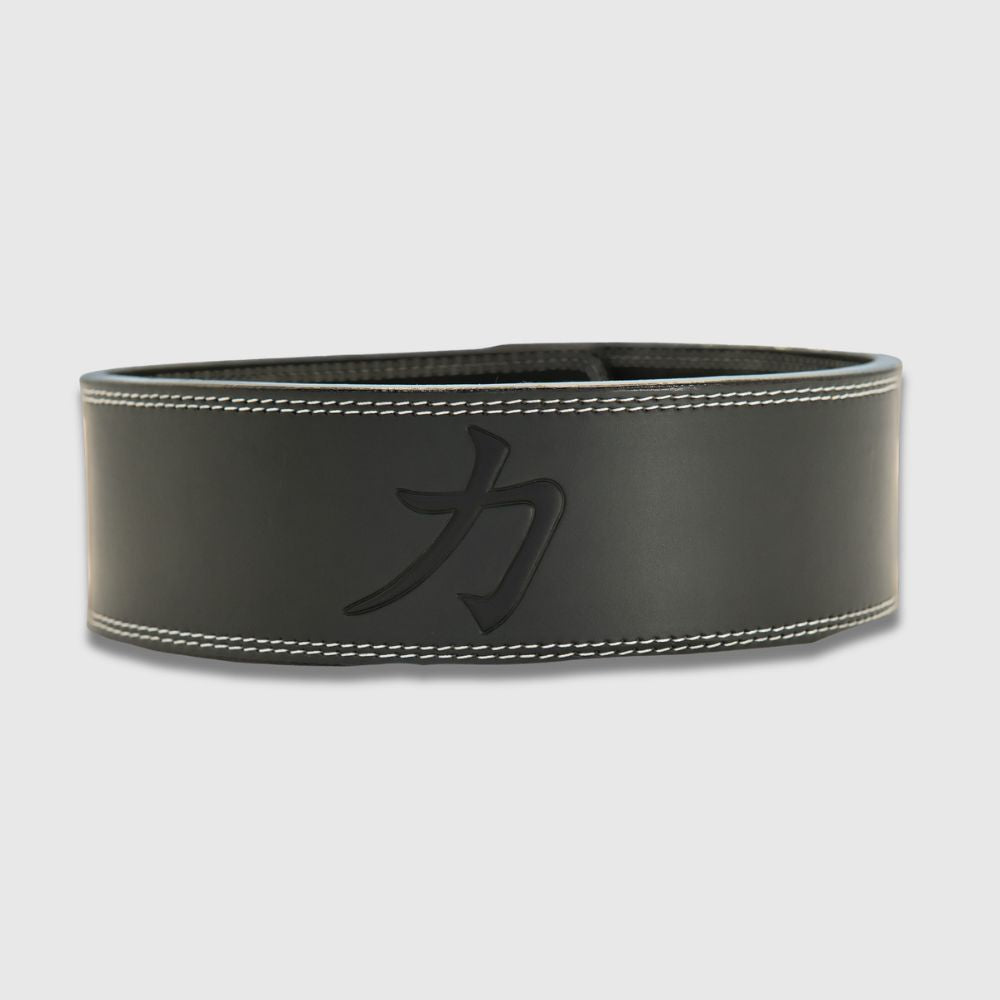13mm Lever Belt - Embossed Logo Black - IPF Approved